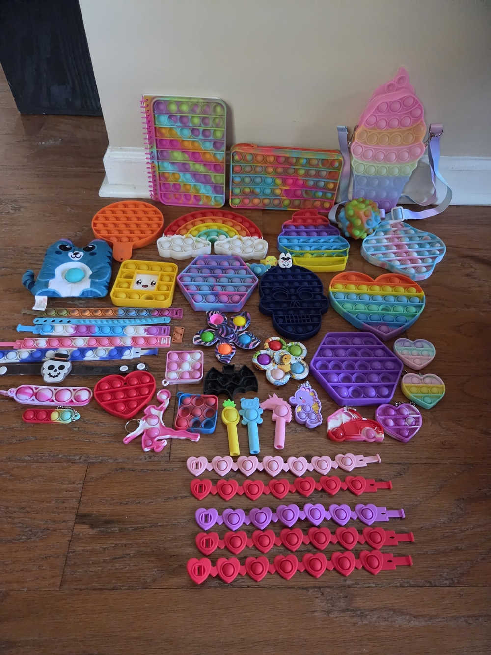 Pop-It Sensory Fidget Toy Collection - 46 Pieces Total. Some New